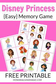 disney princess memory game free
