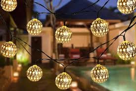 Outdoor Moroccan Ball String Lights