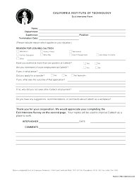 Sample Interview Questionnaires Employee Form Template 6 Hr
