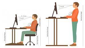 Adjust your chair or desk to accommodate the recommended ergonomic height for your stature. What Is The Standard Desk Height For Best Posture And Ergonomics