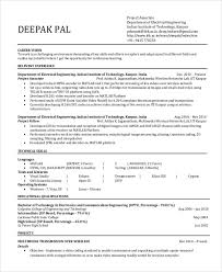 A summary for a resume needs to dash off your professional achievements and your skills that are relevant to the job ad. 6 Electrical Engineering Resume Templates Pdf Doc Free Premium Templates