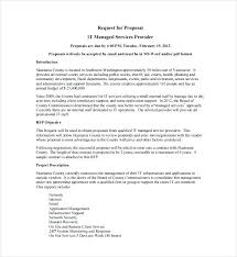Request For Training Proposal Template