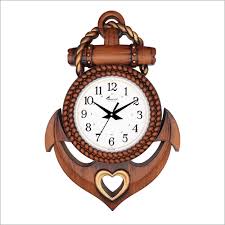 Brown Anchor Wall Clock At Best