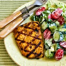 marinated grilled halibut with in