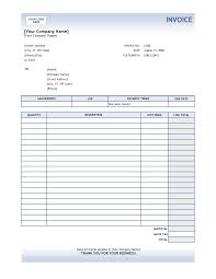 Sample Invoices For Services Rendered And Free Service