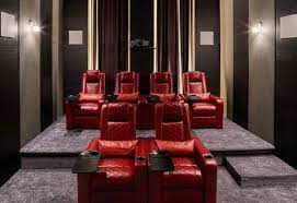 home theater room wall to wall carpet