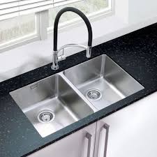 single silver double bowl kitchen sink