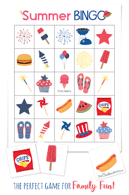 There are 5 different cards so all the kids can play. Free Summer Bingo Game Onecreativemommy Com