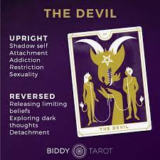 the devil tarot card meanings biddy tarot