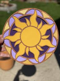 Tangled Sun Sign I Stained Glass Sun I