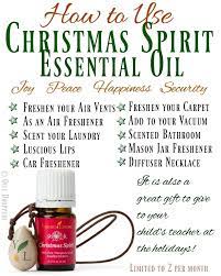 how to use christmas spirit essential oil