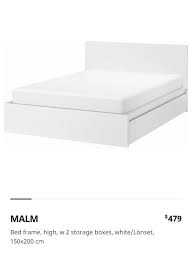 ikea malm queen bed frame free