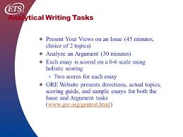 Introduction to the GRE Analytical Writing Measure  For