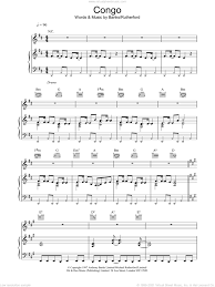 congo sheet for voice piano or