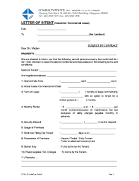 18 printable commercial lease letter of