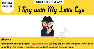 I With My Little Eye Meaning With