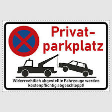 Beim parkverbot sind viele schilder zu beachten. Park Schild Parken Verboten Privatparkplatz Parkverbot Halteverbot S001 Ebay