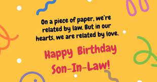 es wishes for son in law