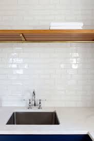 White Glass Subway Tile Cottage