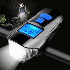Waterproof Bicycle Light W Horn Speed Meter Lcd Screen Usb Charging B Bestdealsaver