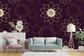 Flower Pot Pvc Self Adhesive Wallpaper