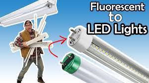 how to convert fluorescent lights into