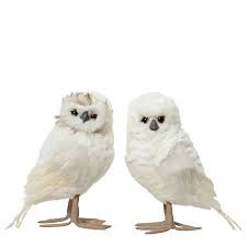 Decoris Standing White Owl