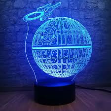 Star Wars Lamp Death Star Lustre 3d Led Rgb Colorful Led Table Lamps Kid Night Light Bedroom Home Decor Child Gifts Luminaria Led Night Lights Aliexpress