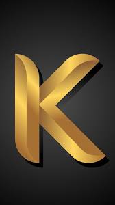 k letter golden k hd wallpaper