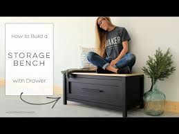 Build A Storage Bench With Drawer