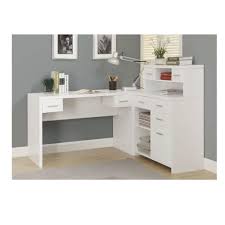 It is designed for organizations and keep items neat and tidy, giving you ample space to hold a book, magazines, documents, and more. Sleek White Finished L Shaped Corner Office Desk Storage Konga Online Shopping