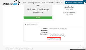login to your web hosting account
