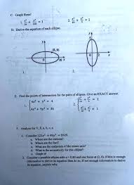 Graph The Equation Of Each Ellipse