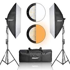 Emart Photography Softbox Lighting Kit Photo Equipment Studio Softbox 20 X 27 45w Dimmable Led In 2020 Softbox Lighting Kit Softbox Lighting Softbox