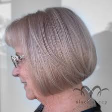 Rather than spiking layers up, keeping them angled downwards can help mask the areas where the hair is sparse, and also allow for bangs to blend seamlessly into the rest of the style. 18 Modern Haircuts For Women Over 70 To Look Younger Pictures Tips