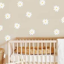 Daisy Flower Wall Decals Nursery Decal
