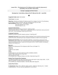 The Adventures Of Tom Sawyer Lesson Plan For 4th 7th Grade