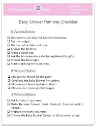 Baby Shower To Do List Baby Shower Guest List Template Baby Shower