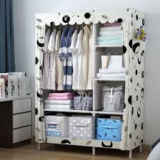 Our 12 cubes portable closet storage cabinet is a great addition to any room (nursery, living room, hallway or bedroom). 59 67 Cloth Wardrobe Non Woven Fabric Clothes Closet Dustproof Cover Clothes Rack Shelf Organizer Portable Clothes Storage Cabinet Diy Assembled Closet Walmart Com Walmart Com
