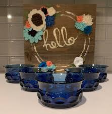 Cobalt Blue Fruit Dessert Bowl Small