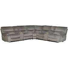 7pc power recline sectional with power