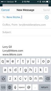 How To Send Email From Mail App For Iphone And Ipad Imore