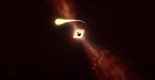 Un agujero negro supermasivo chupa y destruye la estrella