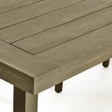 Gray Wood Outdoor Dining Table 39020
