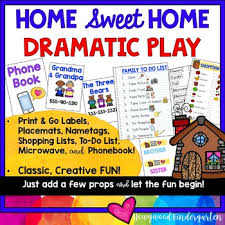 Home Dramatic Play Center Phone Book Lists Labels Name Tags Placemats