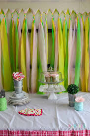 plastic tablecloth party backdrop