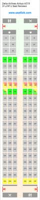 Delta Airlines Airbus A319 31j W1j Seating Chart Updated