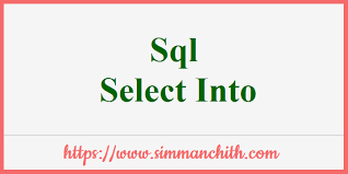 sql select into query create temp