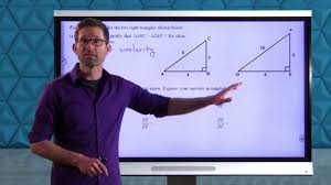 How can we use them to solve for unknown sides and angles in right triangles? Common Core Geometry Unit 8 Lesson 1 Similar Right Triangles Youtube
