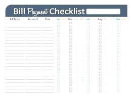 Large Size Of Bill Paying Organizer Template Monthly Excel Download